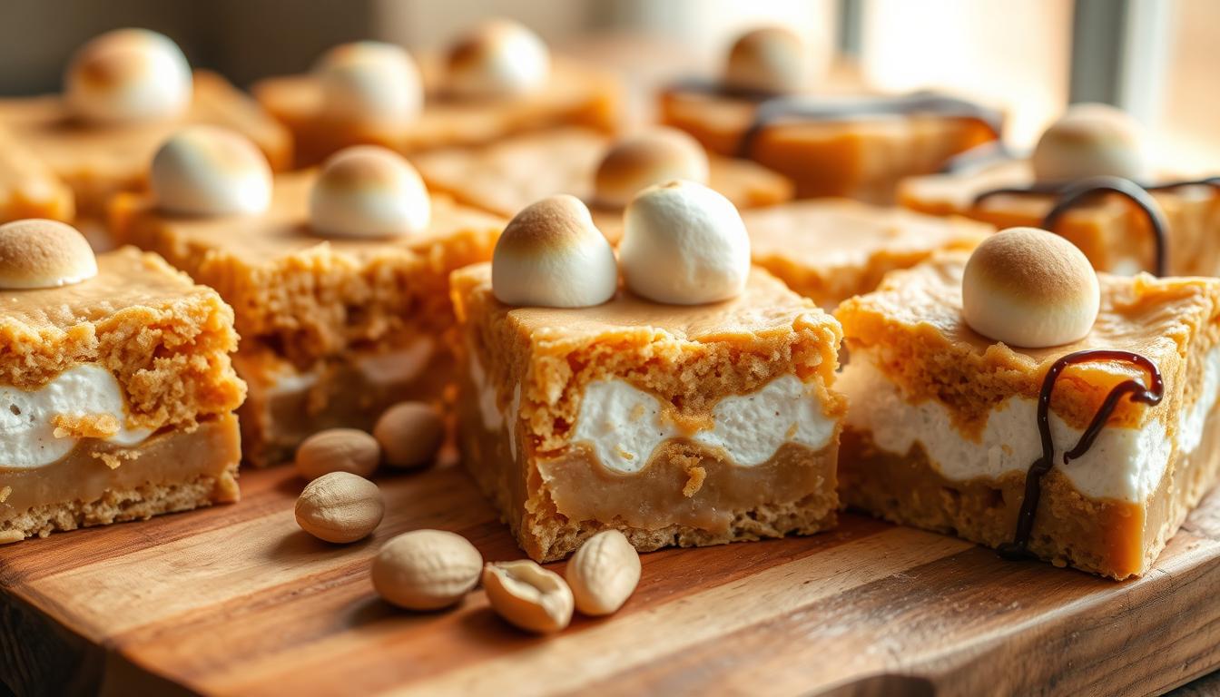 Peanut Butter Marshmallow Squares