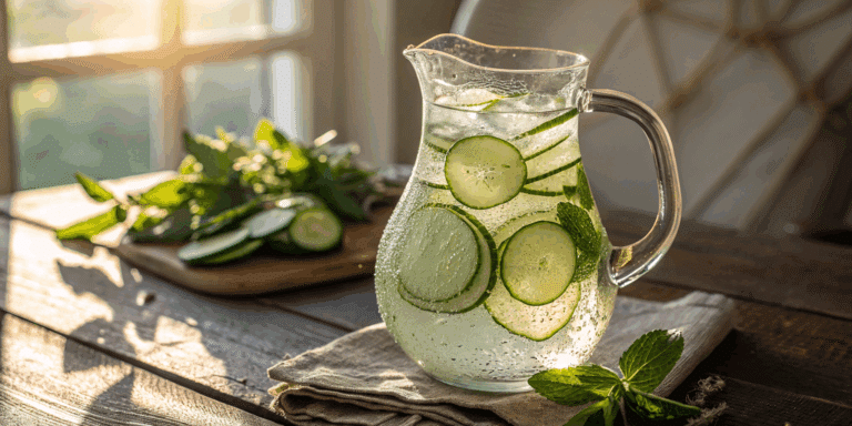 cucumber water recipe pitcher